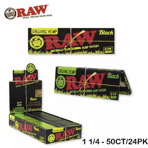 RAW BLACK ORGANIC HEMP PAPERS          